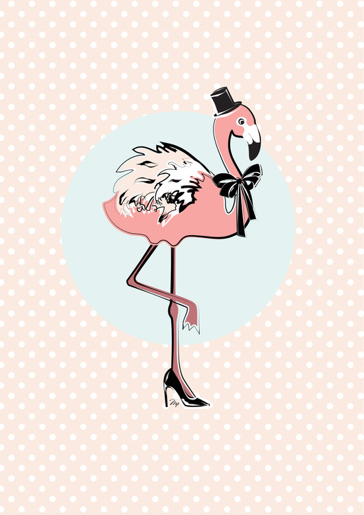 Ilustrare Flamingo