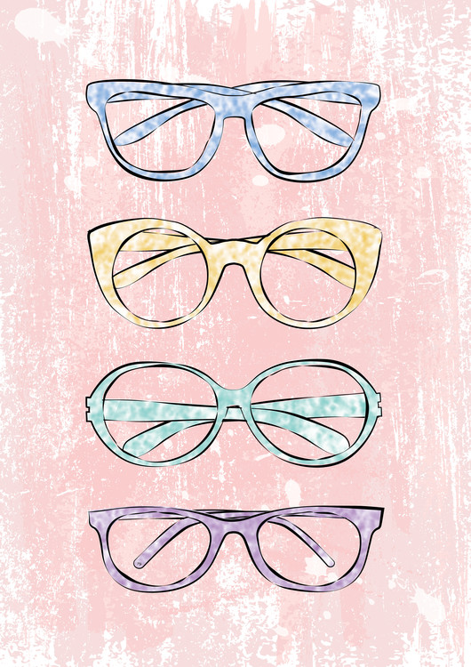 Ilustração Pink Glasses