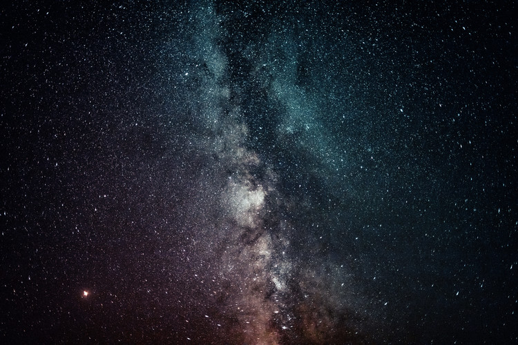 Art Photography Details of Milky Way of St-Maria with red-blue graded III