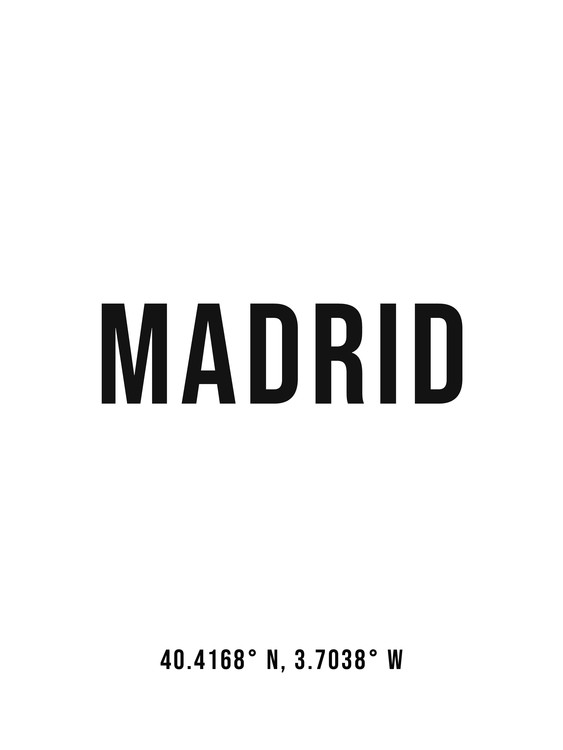 Illustrazione Madrid simple coordinates