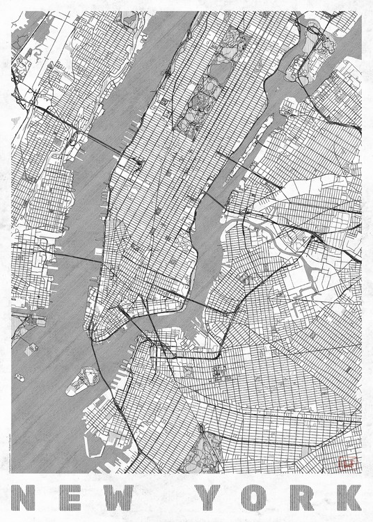 Kartta New York ǀ Kaikki kaupunkikartat ja maailmankartat seinälle