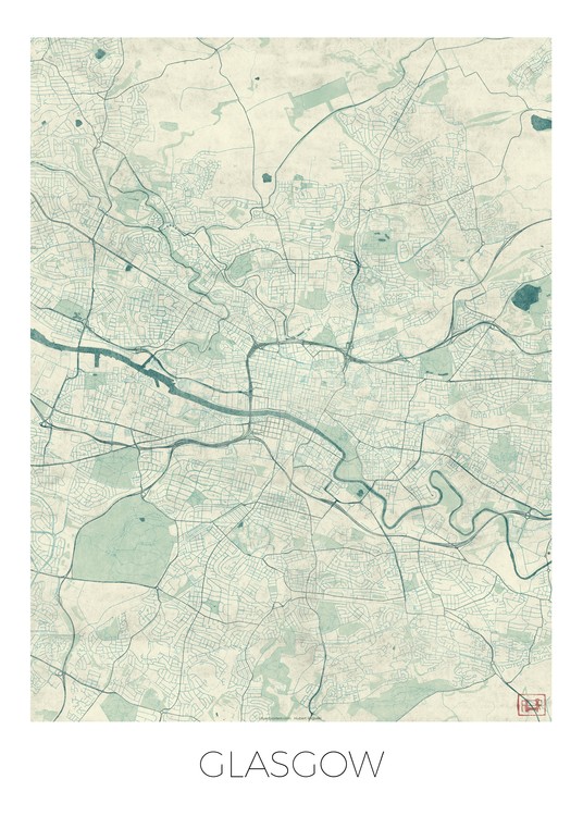 Stadtkarte Glasgow