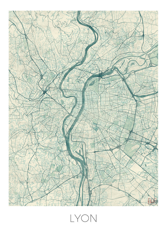 Stadtkarte Lyon