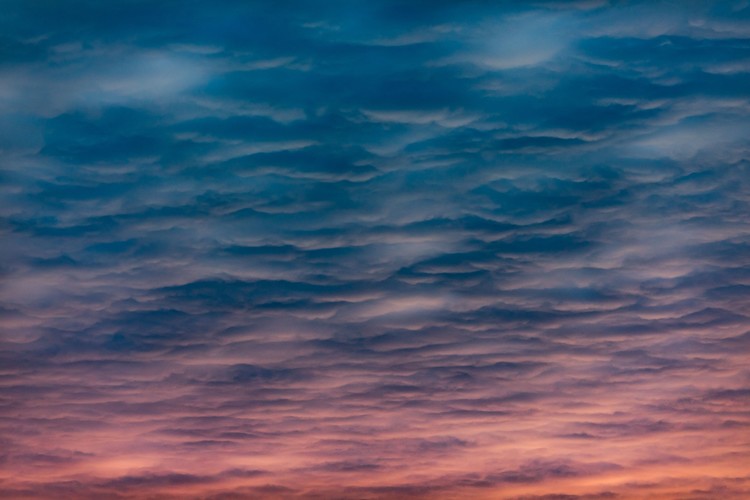 Canvas Print Beauty sunset clouds