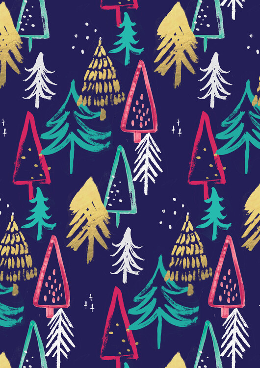 Illusztráció Christmas pattern