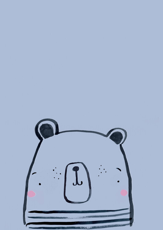 Illustration Inky line polar bear