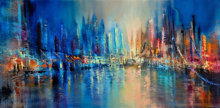 Canvas Print The town