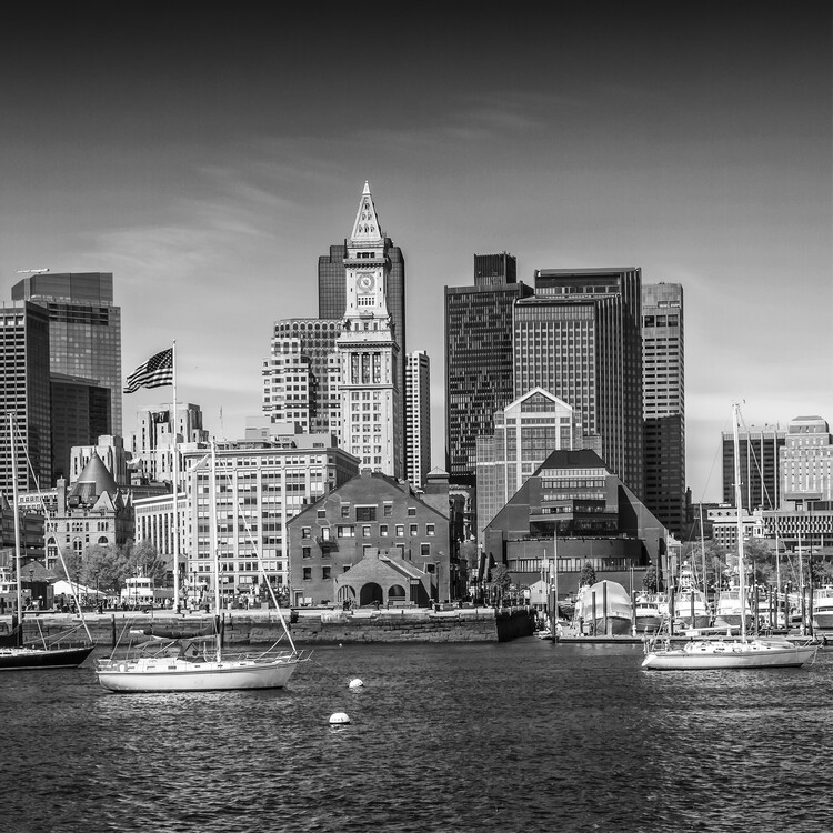 Umetniška fotografija Boston Skyline
