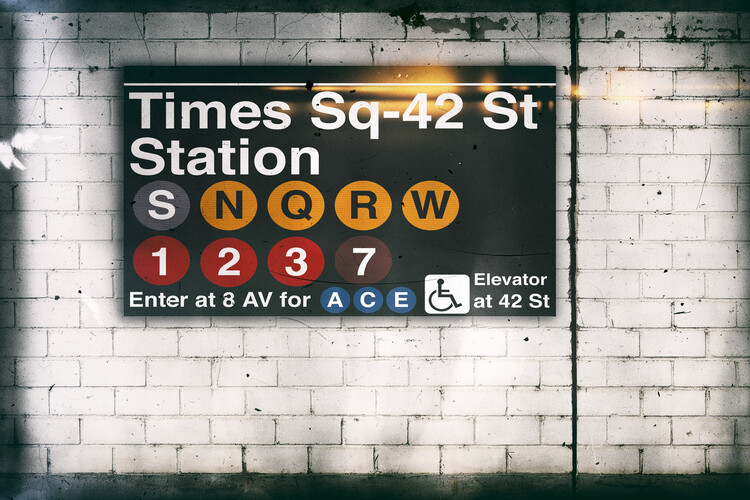 Fototapet Times Square Station