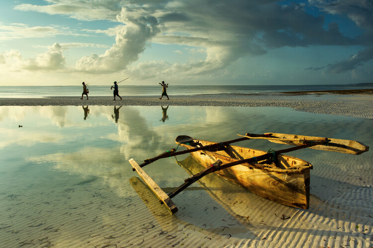 Umělecká fotografie Fishers in Zanzibar, Tanzania