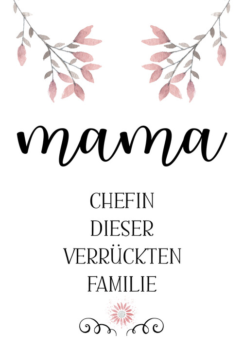 Ilustração MAMA Chefin dieser verrückten Familie