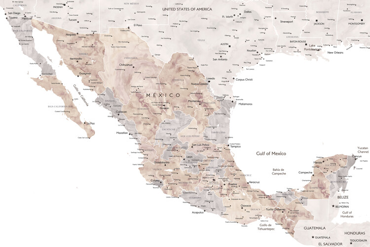 Maps of Buy Mexico Prints at Posters Art EuroPosters Online | & Wall