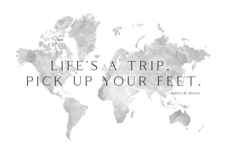 Papier peint Life's a trip world map