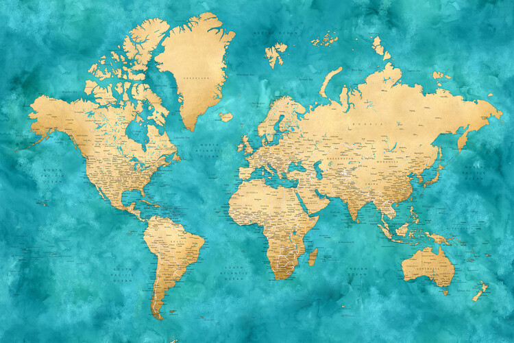 world map full view