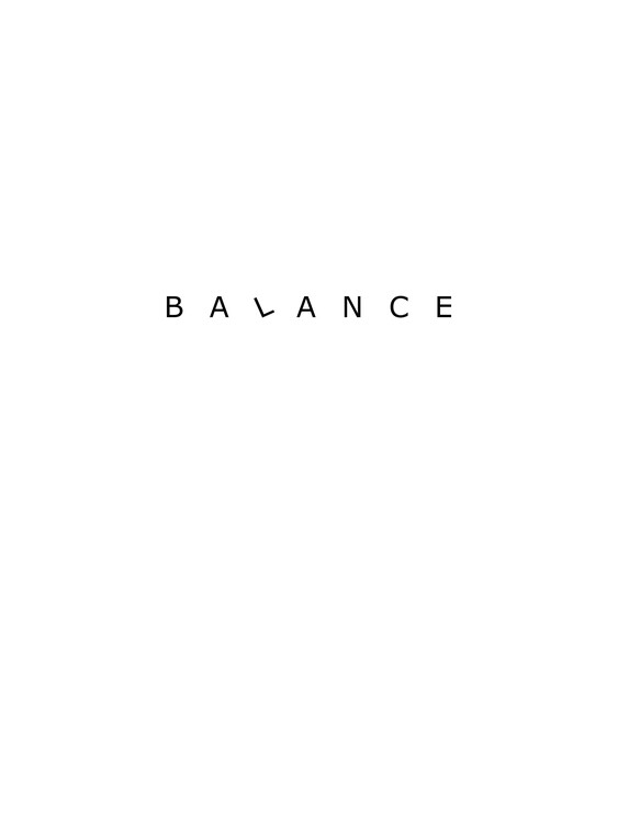 Canvas Print Balance
