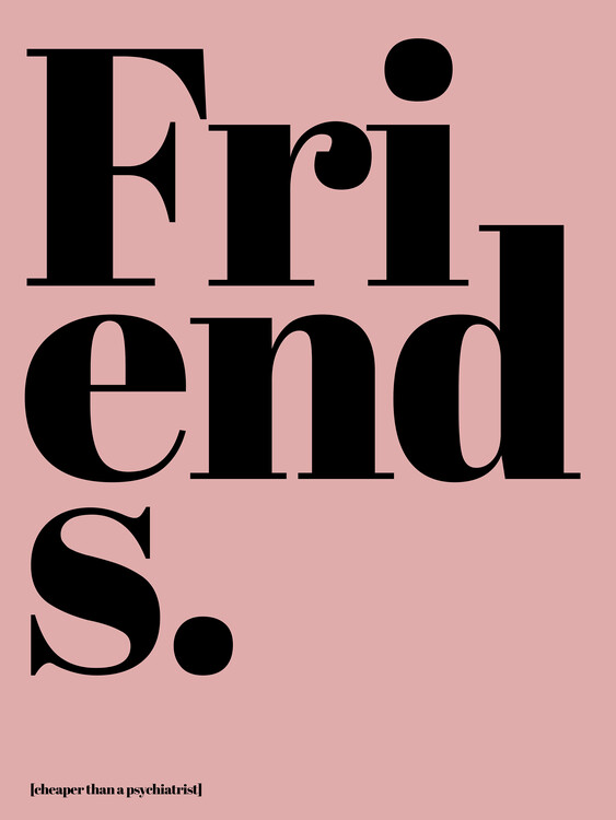 Illustration Friends cheaper than a psychiatrist