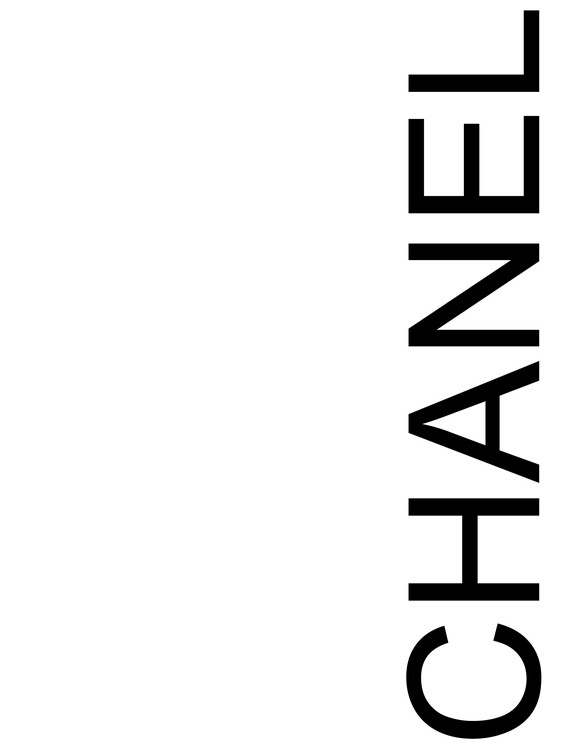 Black and White Chanel Logo Art