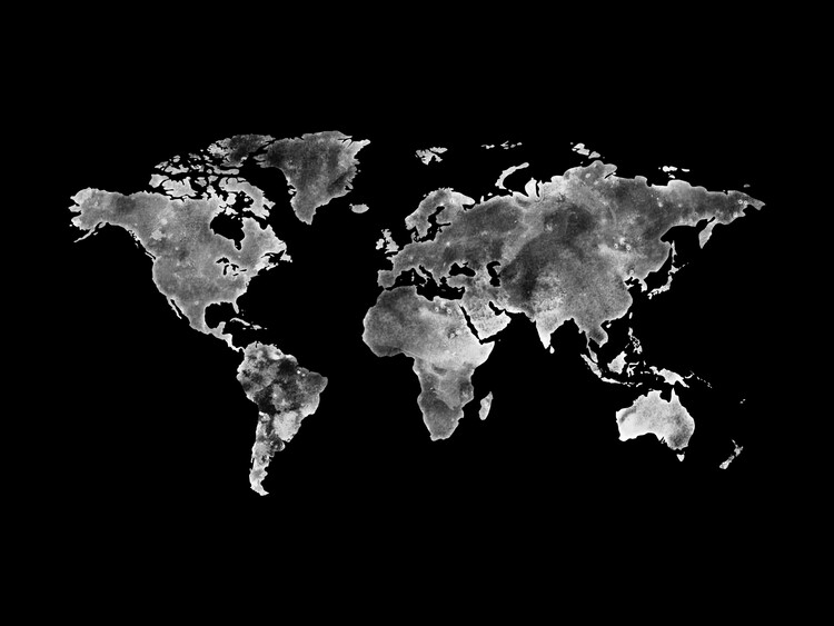 Fotomurale Worldmap platinum