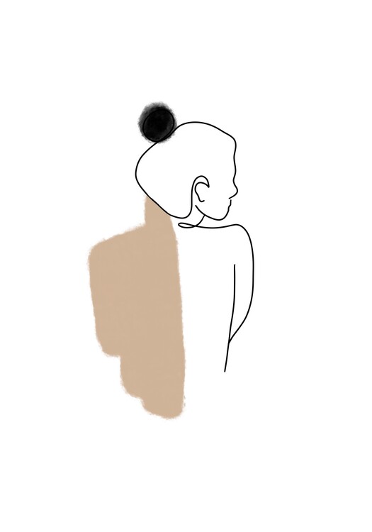 Wall Art Print | Female body abstract | Europosters Wall Art Print | Female body abstract | Europosters