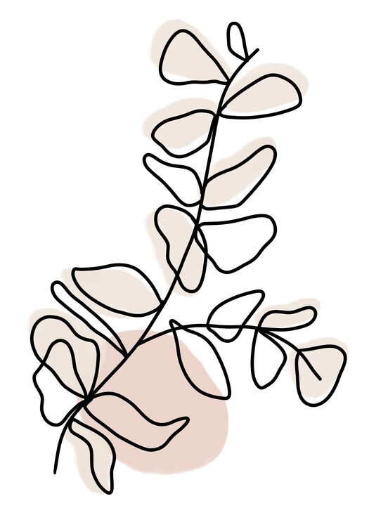 Canvas Print Floral illustration