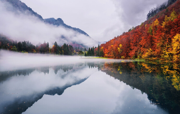 Fotografie Autumn reflections, Ales Krivec, 40x24.6 cm