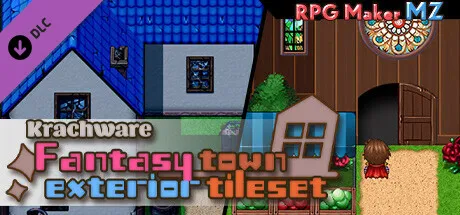 RPG Maker MZ - Krachware Fantasy Town Exterior Tileset