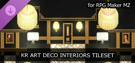 RPG Maker MZ - KR Art Deco Interiors Tileset