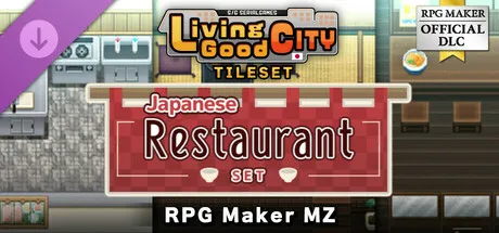 RPG Maker MZ - SERIALGAMES LivingGoodCity TILESET Japanese Restaurant SET
