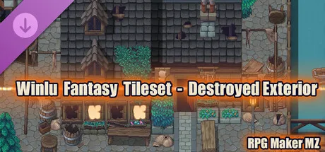 RPG Maker MZ - Winlu Fantasy Tileset - Destroyed Exterior