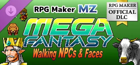 RPG Maker MZ - MEGA FANTASY Walking NPCs and Faces