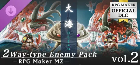 RPG Maker MZ - 2Way-type Enemy Pack Vol2 Ocean