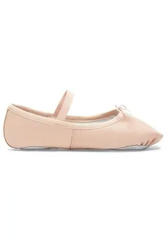 Leather Split-Sole Ballet Shoe (Pink)