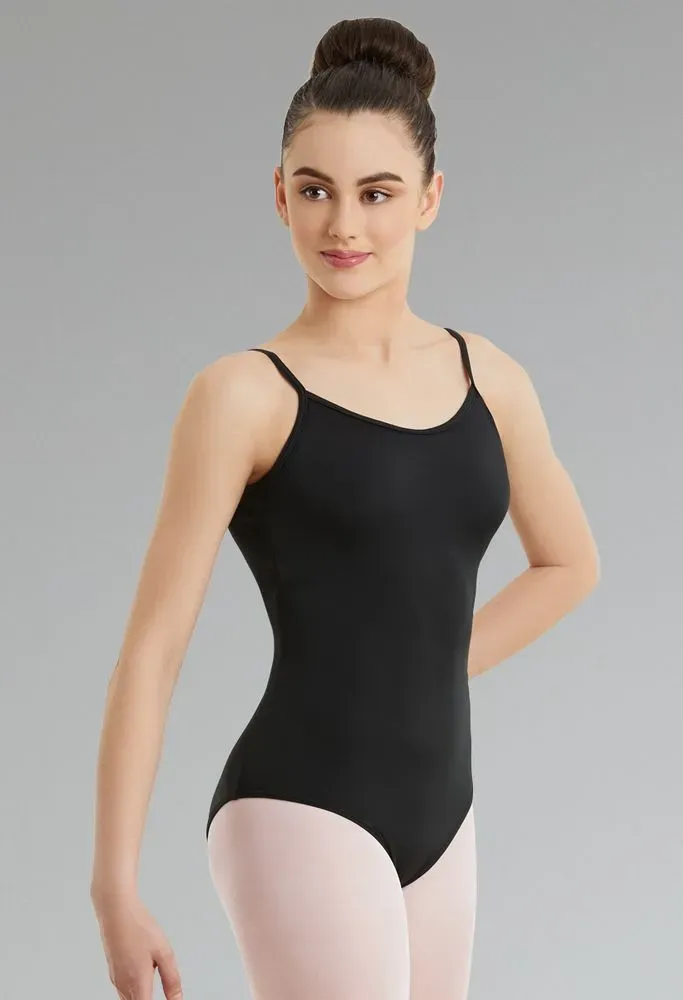 Low Back Camisole Leotard (Black)