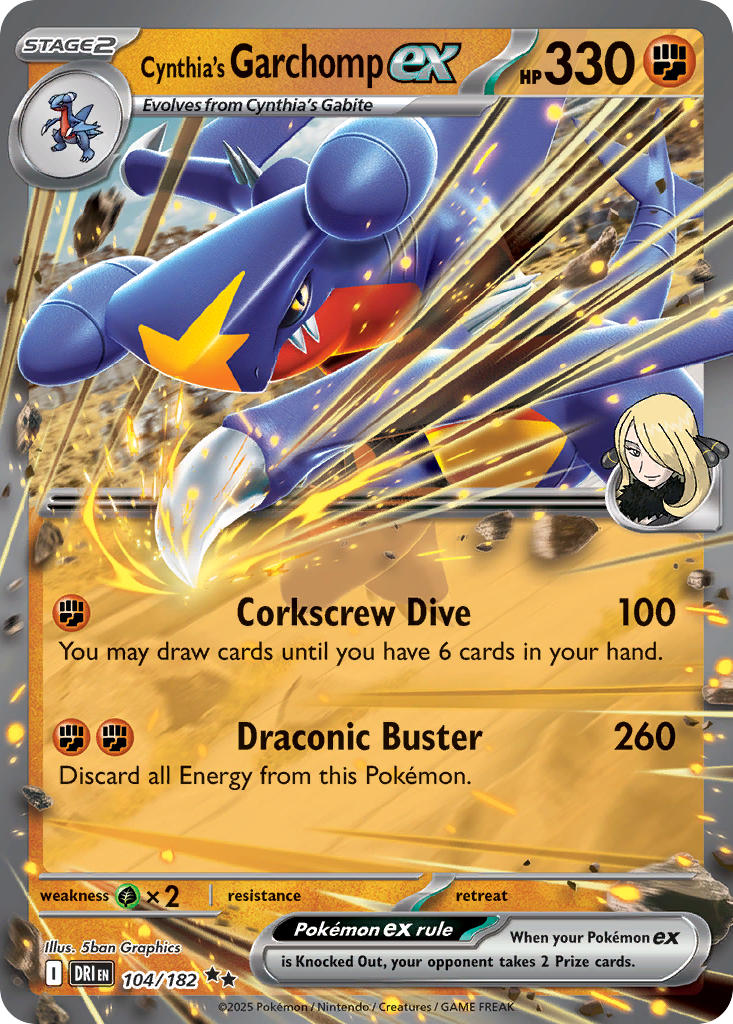 Cynthia's Garchomp featured card