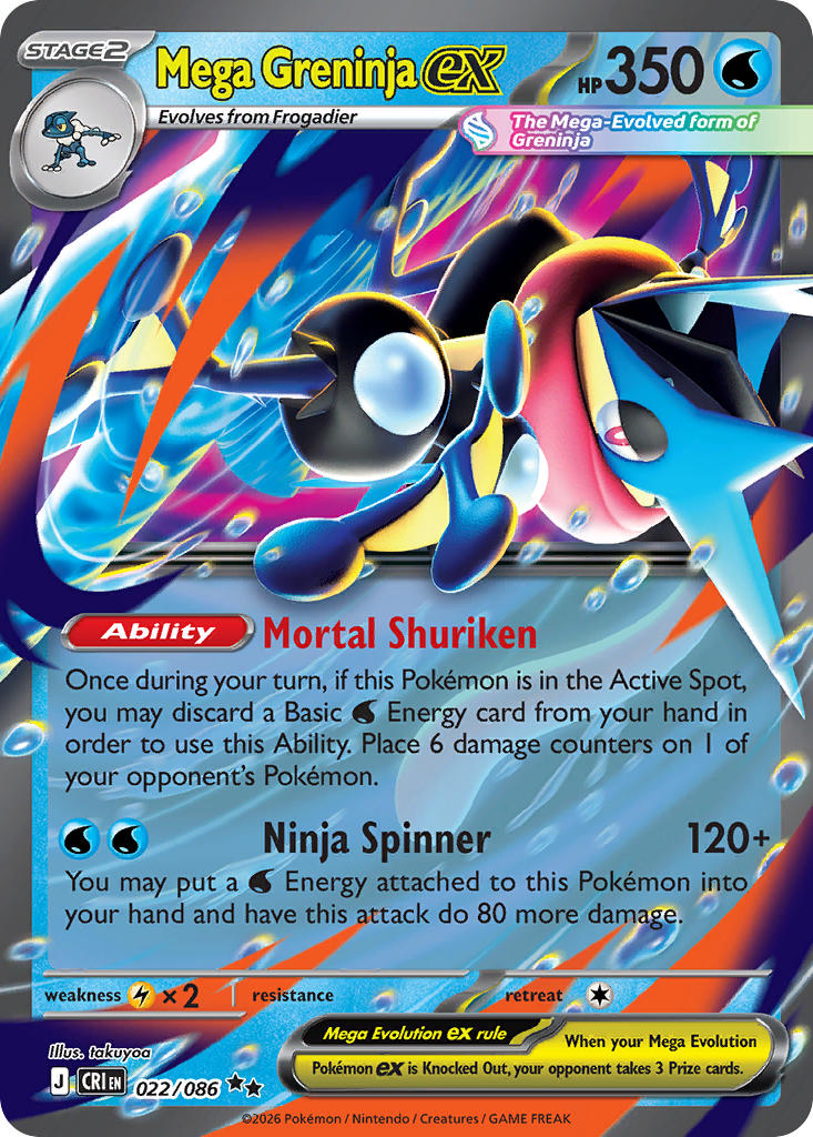 Mega Greninja featured card