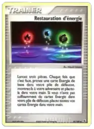 Restauration d'énergie