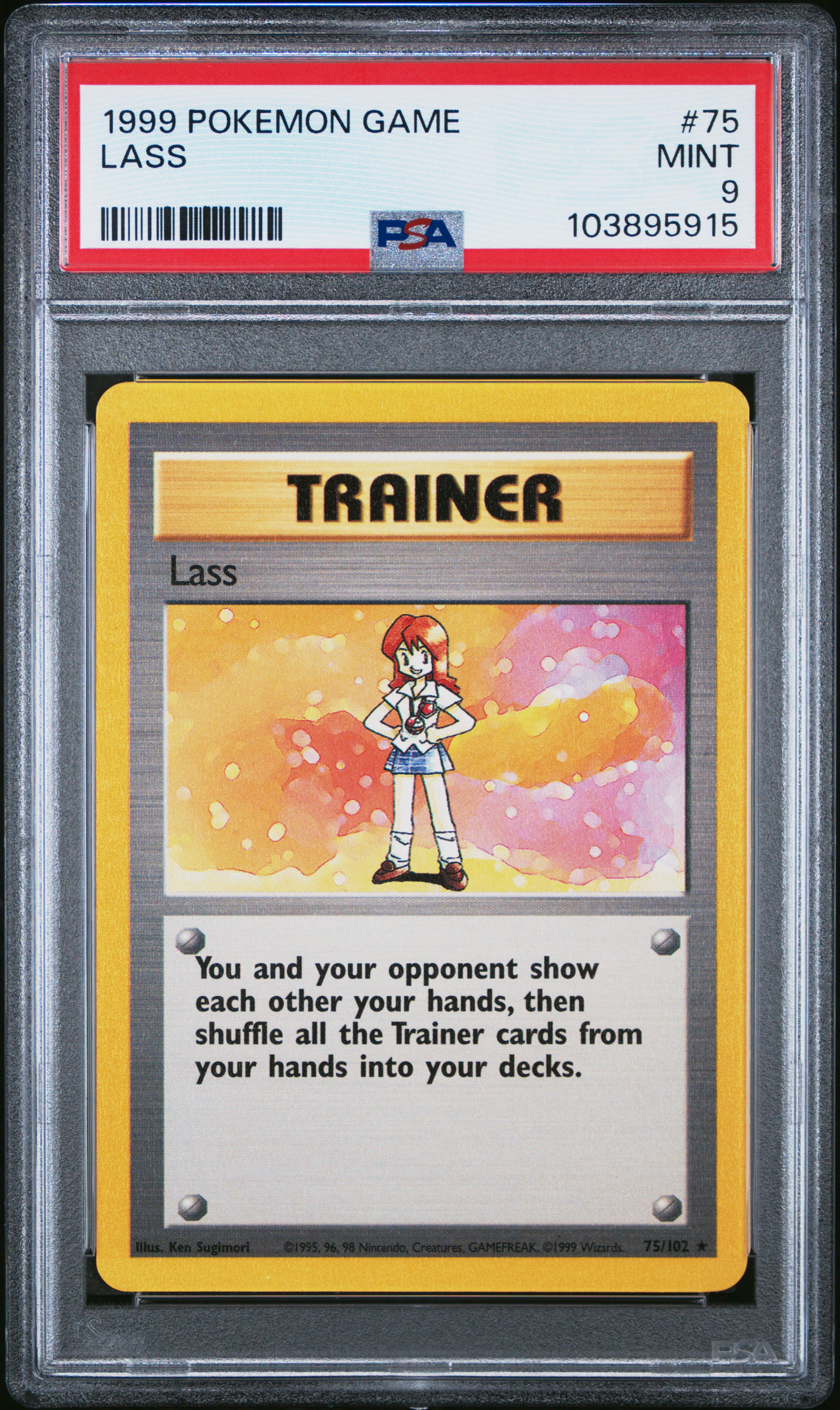 Lass #75/102 Base Set 1999 PSA9