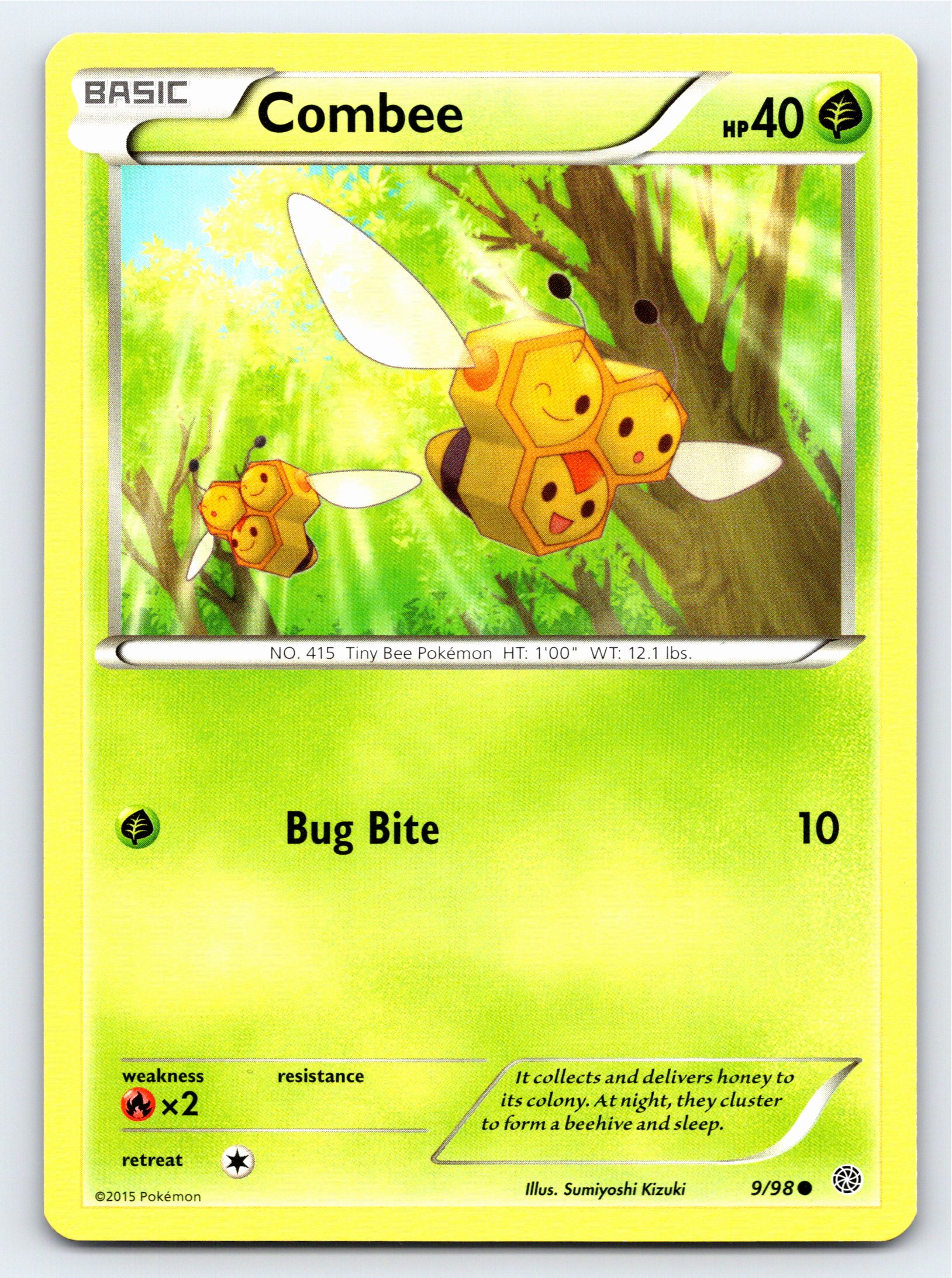 Combee 9/98 Common Regular Ancient Origins Pokemon Card - NM Near Mint