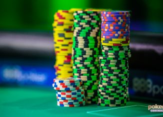 The big chips were in play during the Super High Roller Cash Game at the PokerGO Studio.