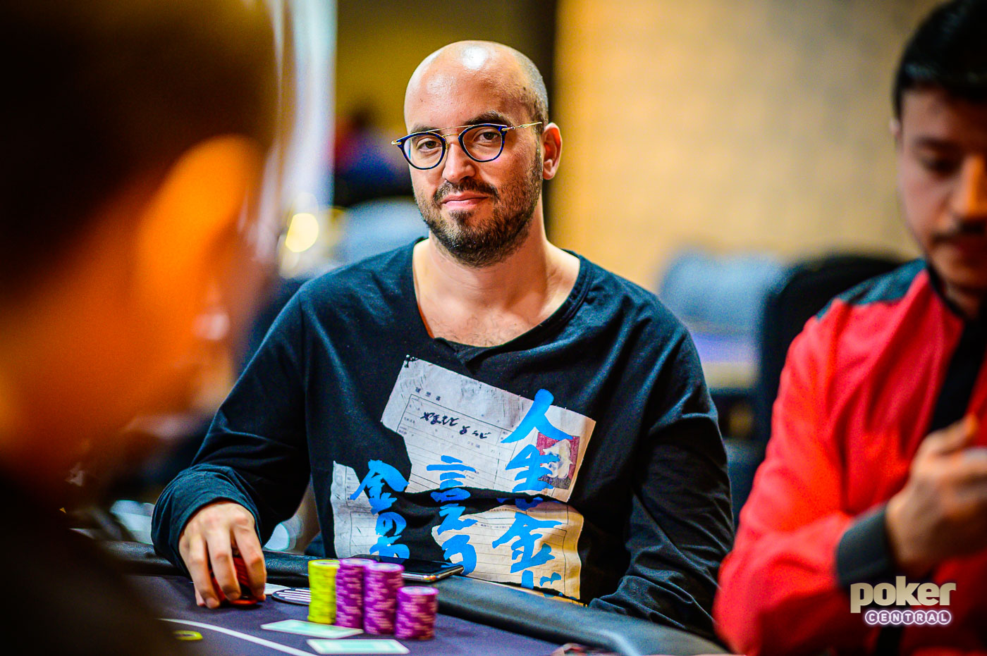 Bryn Kenney in action during Super High Roller Bowl London.