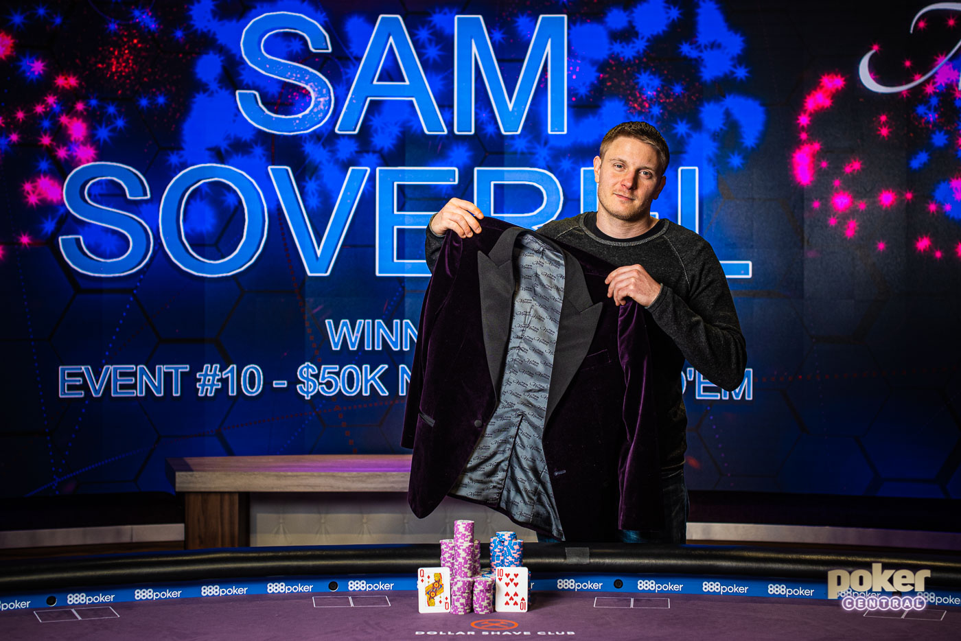 Sam Soverel Wins the Poker Masters Main Event, Purple Jacket & 100,000