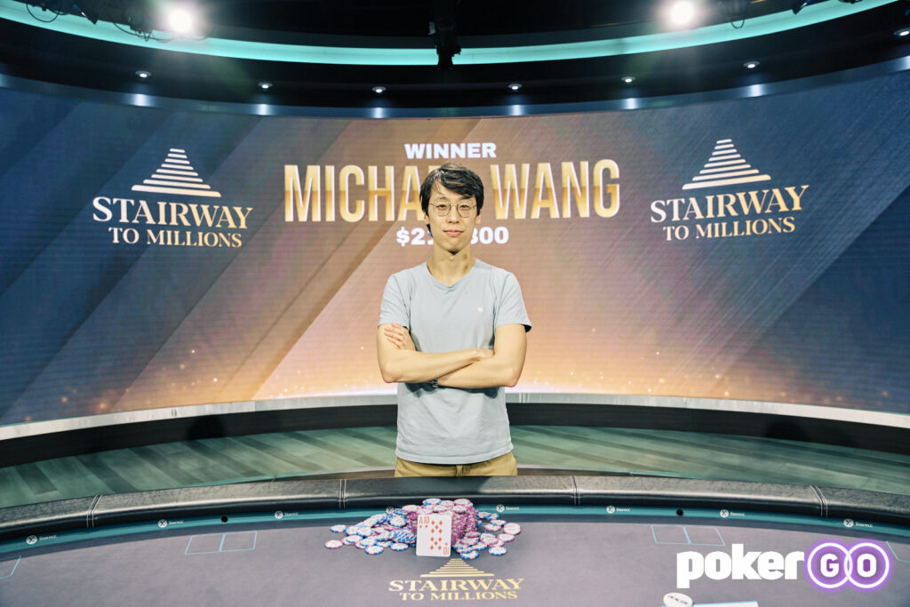 Michael Wang wins 2022 Stairway To Millions Event #5