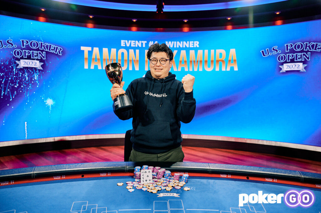 Tamon Nakamura wins Event #4 at the 2022 U.S. Poker Open