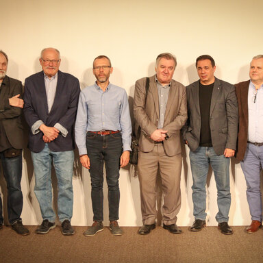 Pozsonyi Ádám, Udvardy Zoltán, Gáspár Ferenc, Bene Zoltán, Domonkos László, Bán Mór, Gál Vilmos és Jezsó Ákos. Fotó: Szolnoki Dániel.