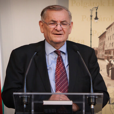 Lezsák Sándor az Országgyűlés alelnöke, a Nemzeti Fórum elnöke. Fotó: Szolnoki Dániel.