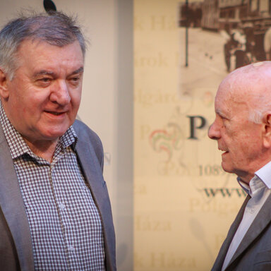 Domonkos László és Bíró Zoltán. Fotó: Szolnoki Dániel.