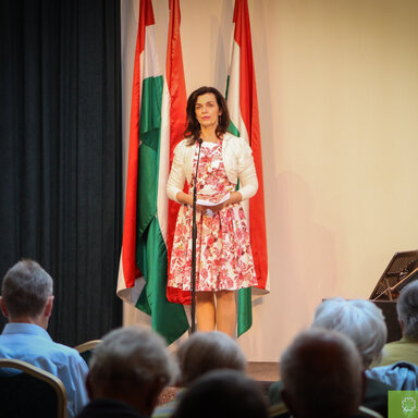Rónaszékiné Keresztes Monika zenei köznevelésért felelős miniszteri biztos. Fotó: Szolnoki Dániel.