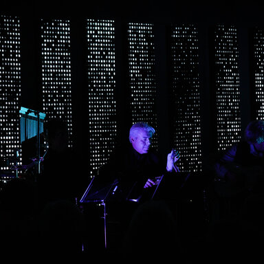 Hungaro Zenekar, Dörner György - színművész, Antal Gábor - trombita, Dudinszky Zoltán - szaxofon. Fotó: Szolnoki Dániel.