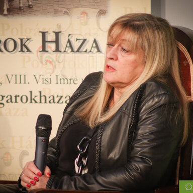 Schmidt Mária, Terror Háza Múzeum főigazgatója. Fotó: Szolnoki Dániel.