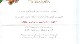 Wittner Mária 70. születésnapja